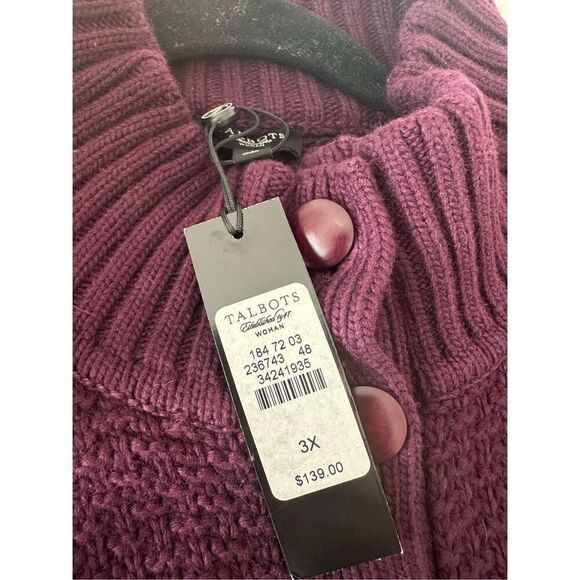 NWT Talbots Sweater Cardigan  3X - Picture 10 of 10